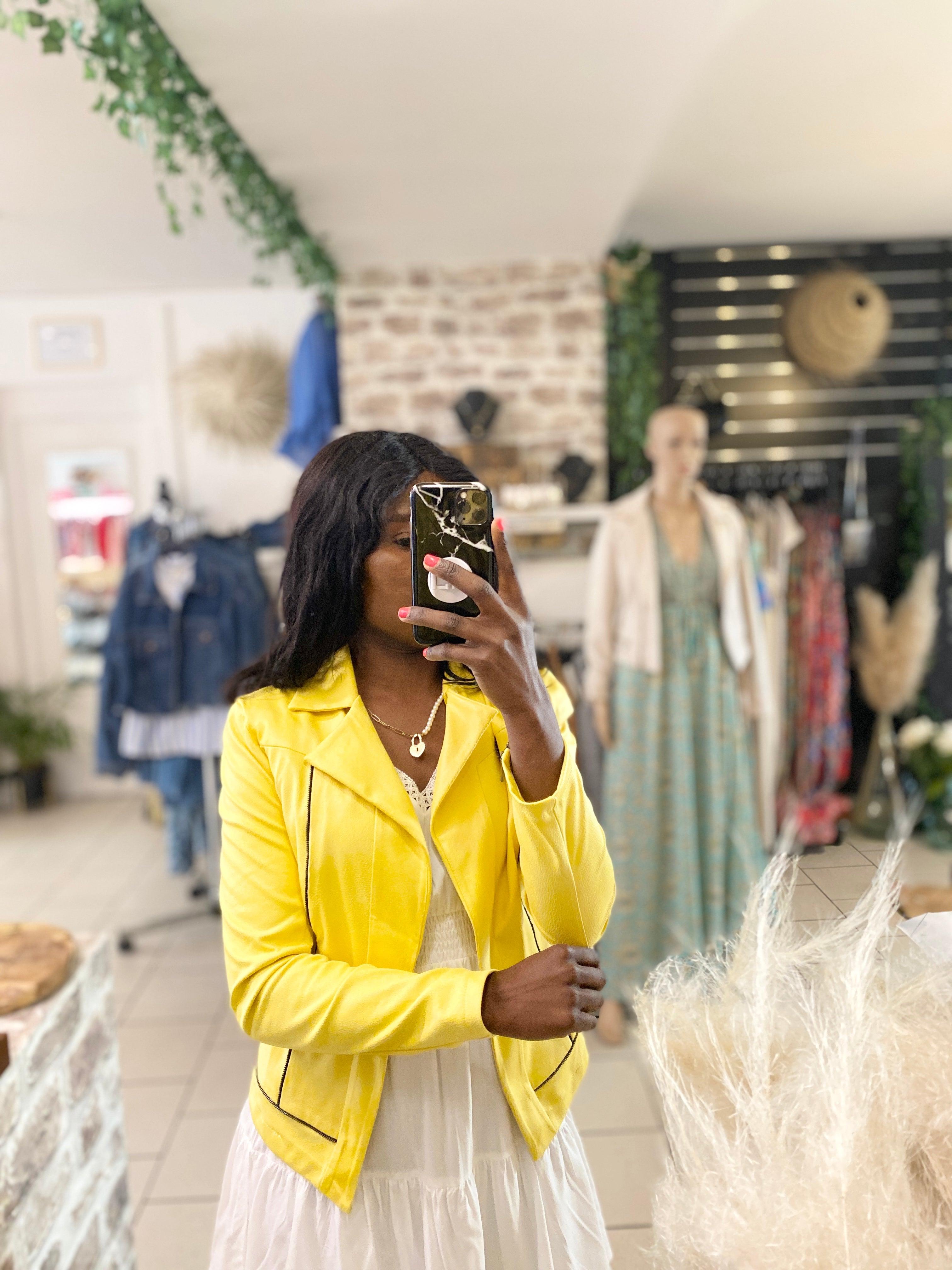 veste jaune - beautifulshop