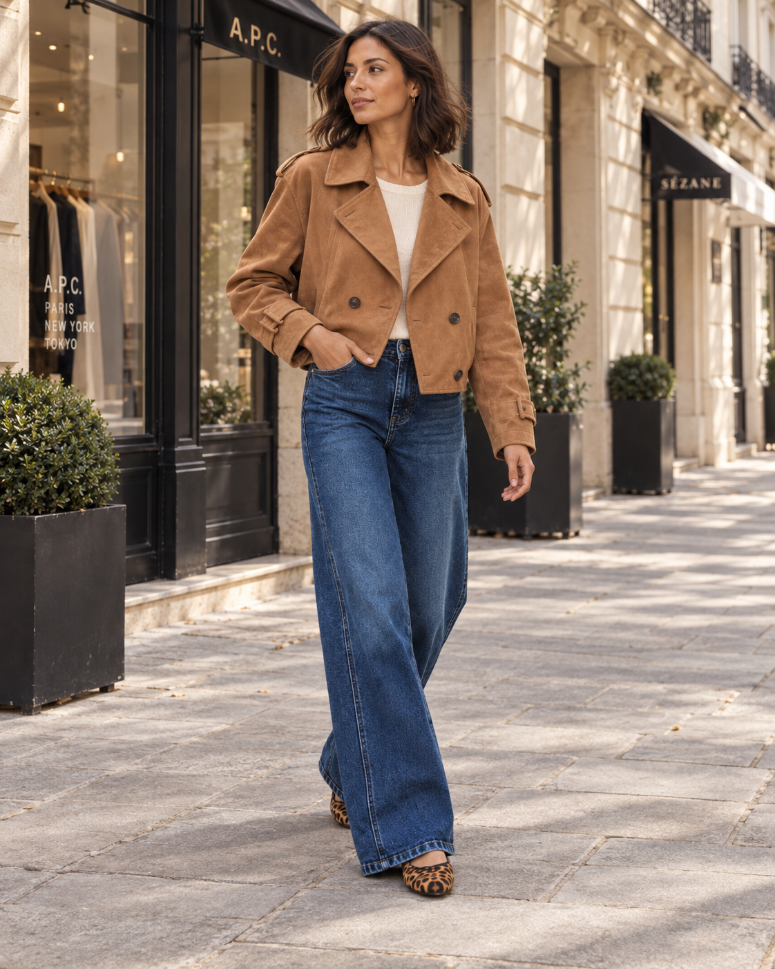 Veste Romy façon daim – camel – Beautiful Shop