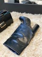 Botte en simili cuir noir - beautifulshop