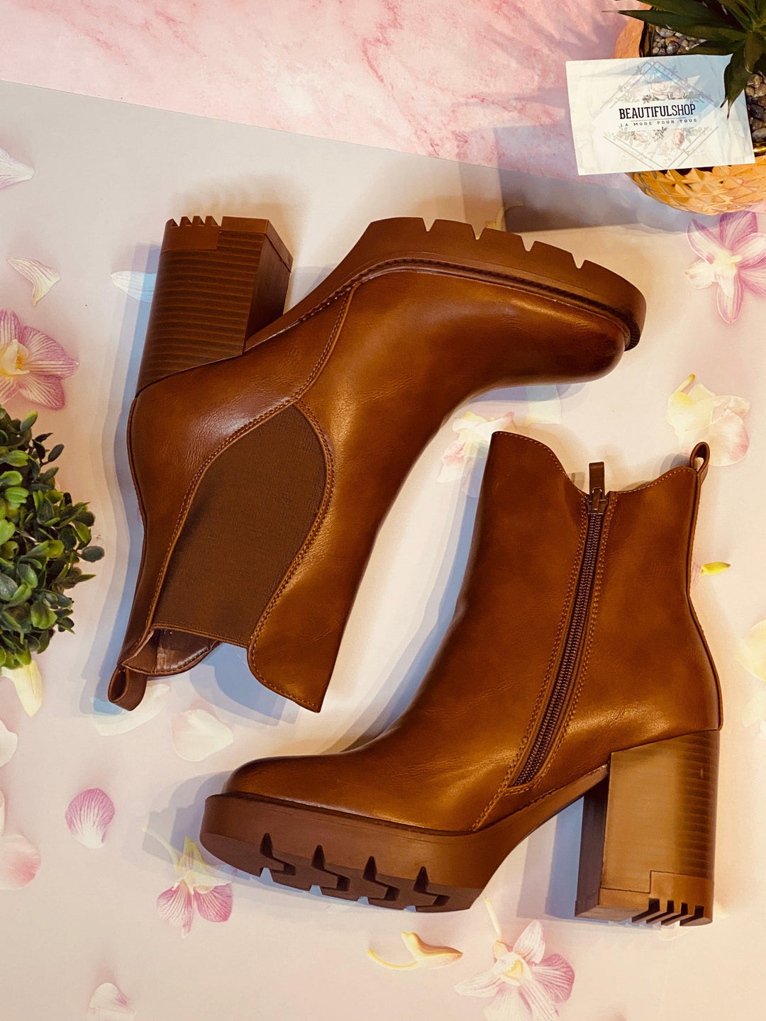Bottines  à talons - beautifulshop
