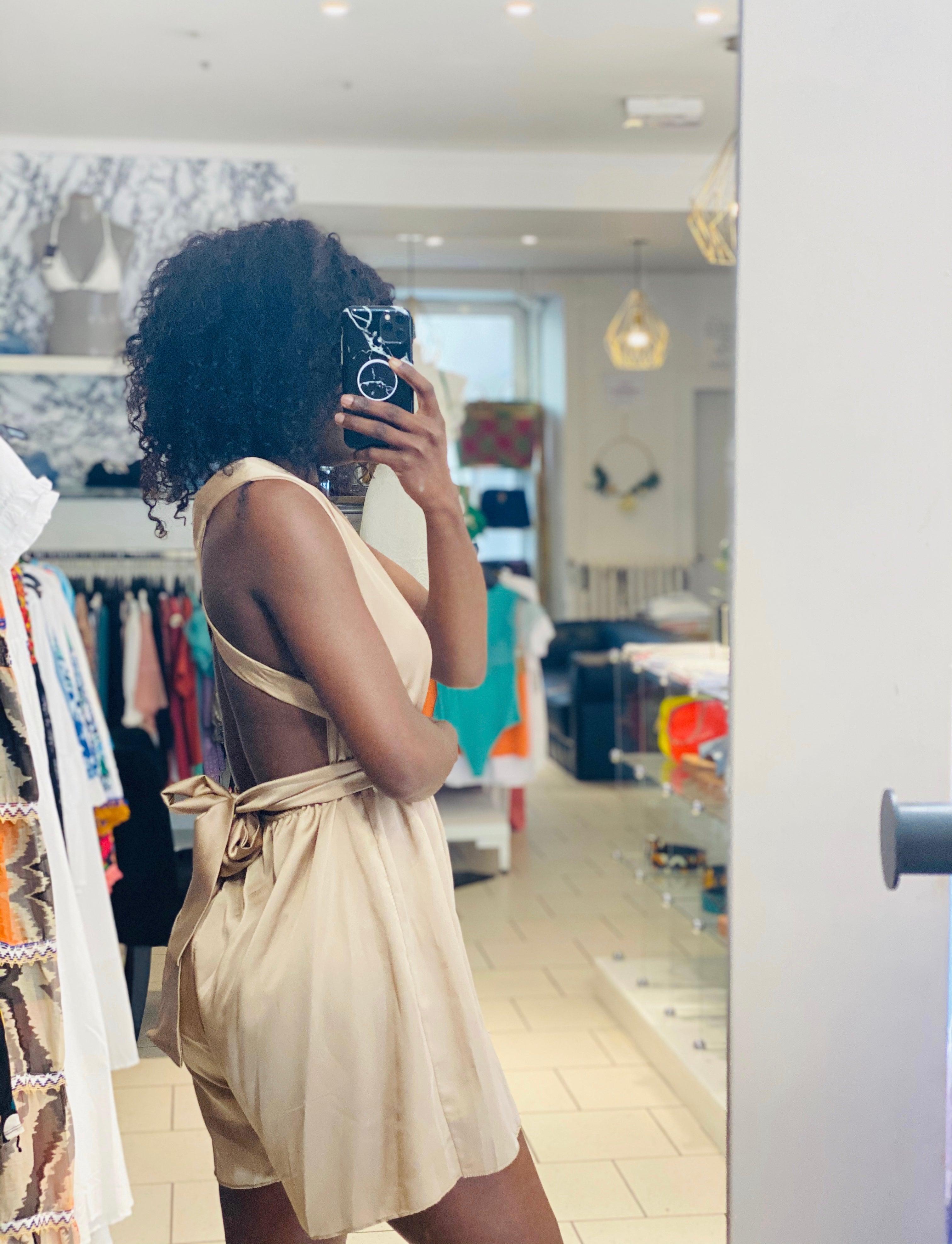 combi-short en satin dos nu - beautifulshop