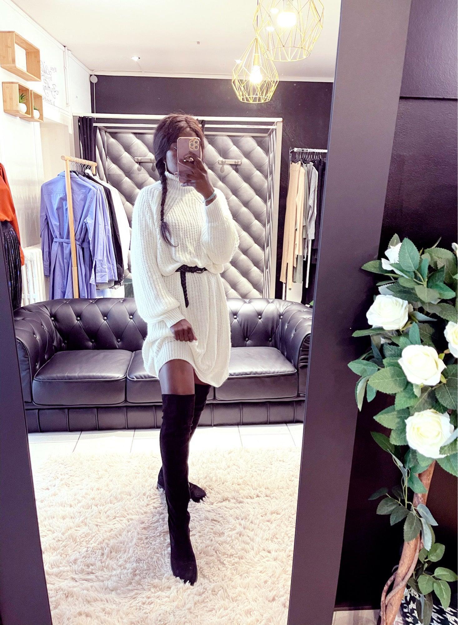 Cuissardes noires à zip latéral – Beautiful Shop