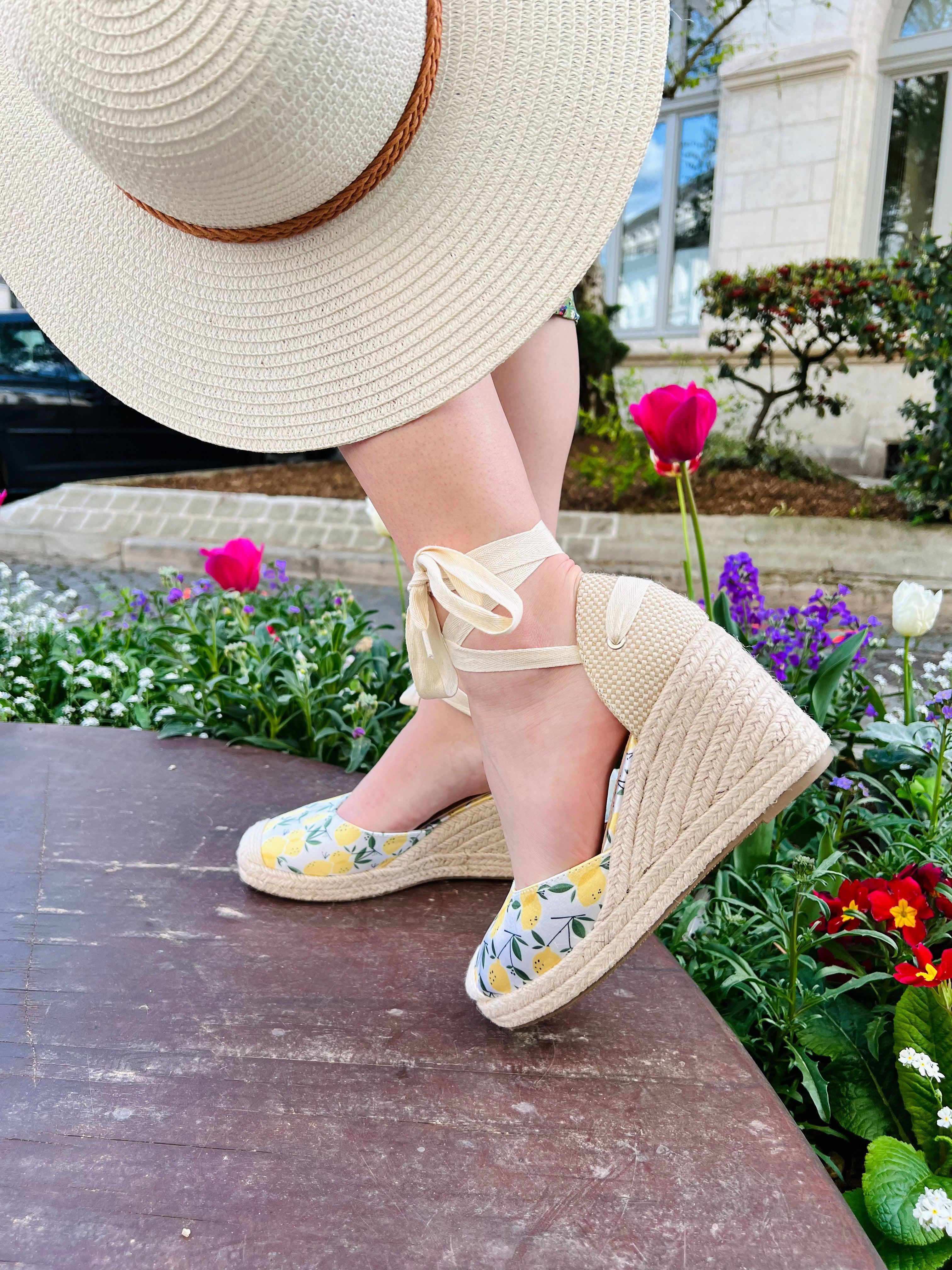 Espadrille citron - beautifulshop