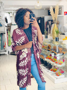 Gilet fleurie blanc et blanc - beautifulshop