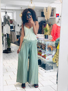 Pantalon ample en coton - beautifulshop