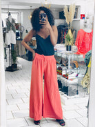Pantalon ample en coton - beautifulshop