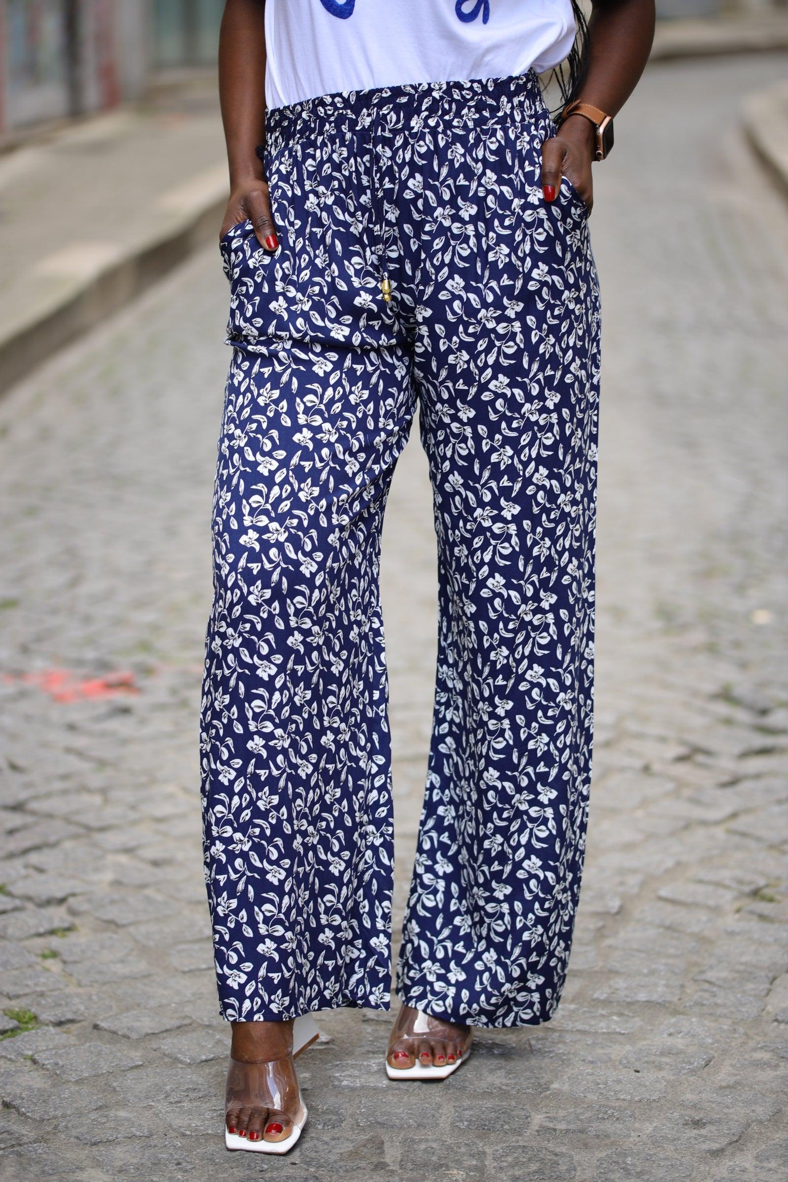 Pantalon fluide évasé - beautifulshop