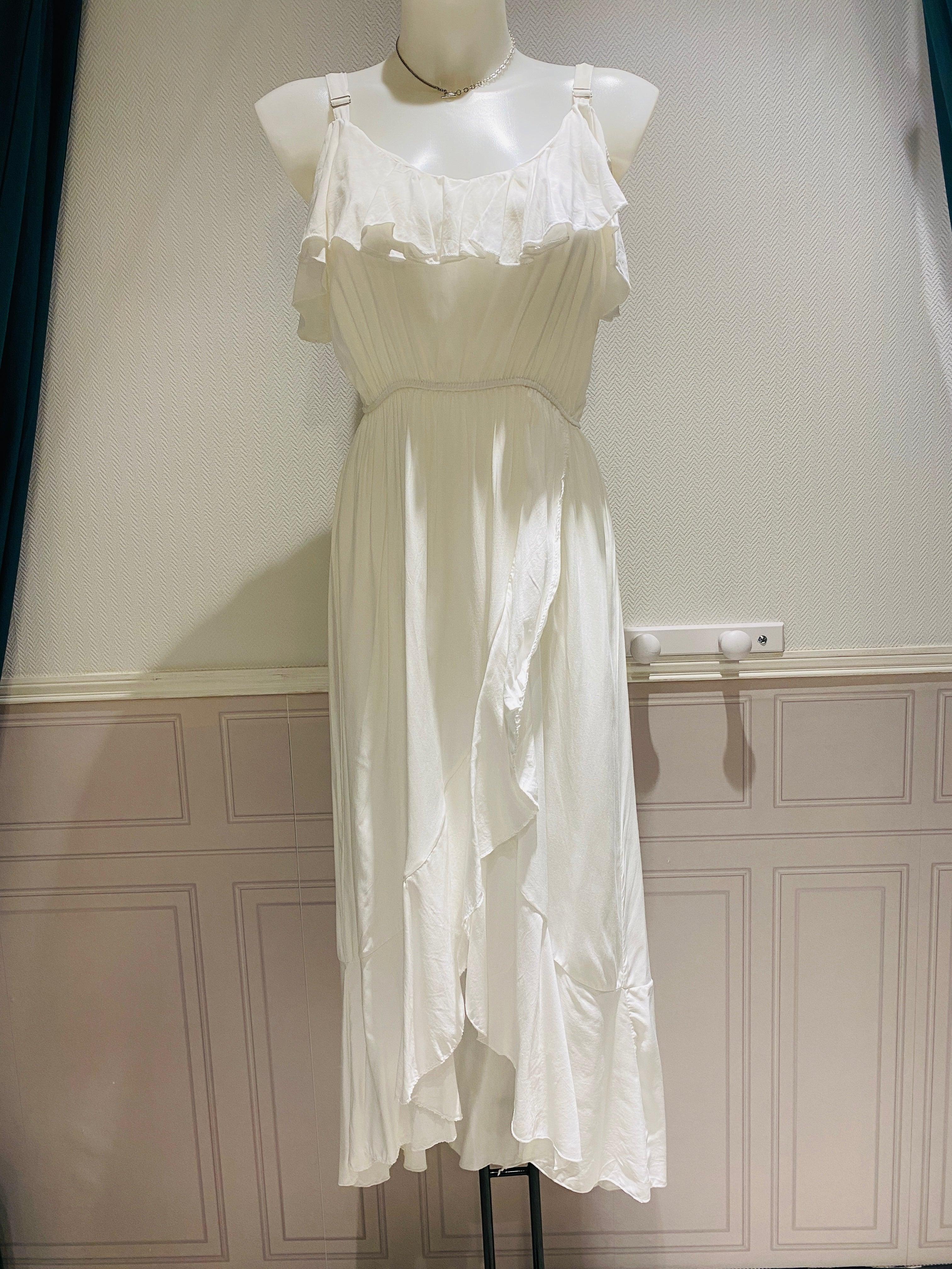 Robe à volant coupe espagnol - beautifulshop