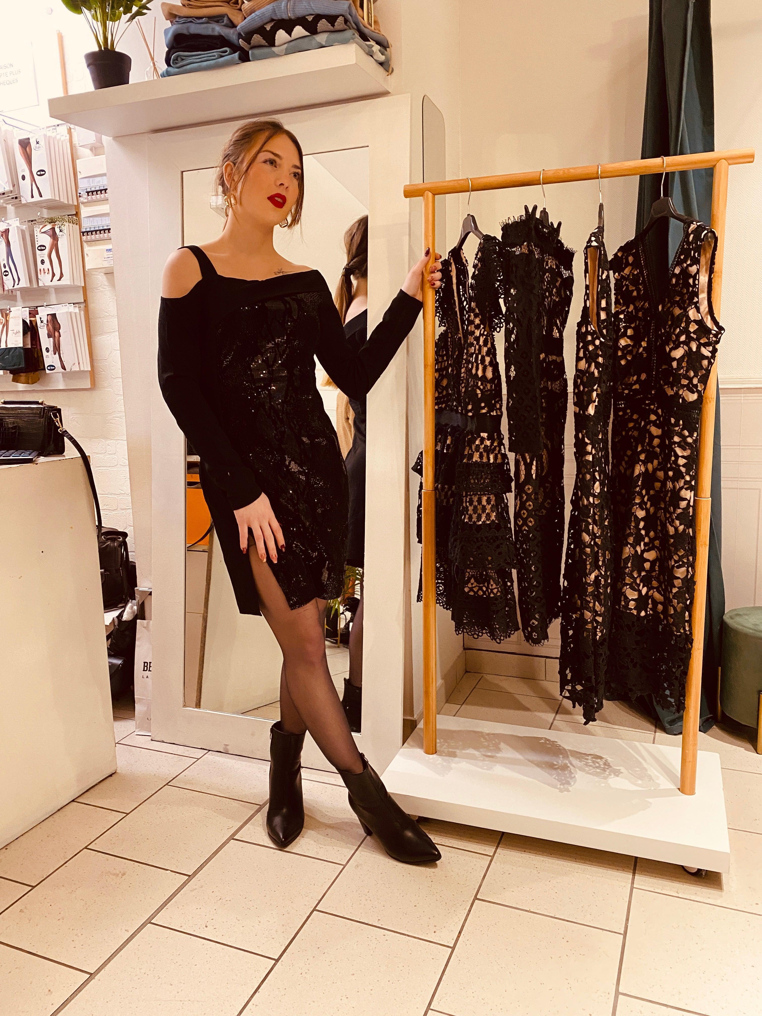 Robe bi matière - beautifulshop