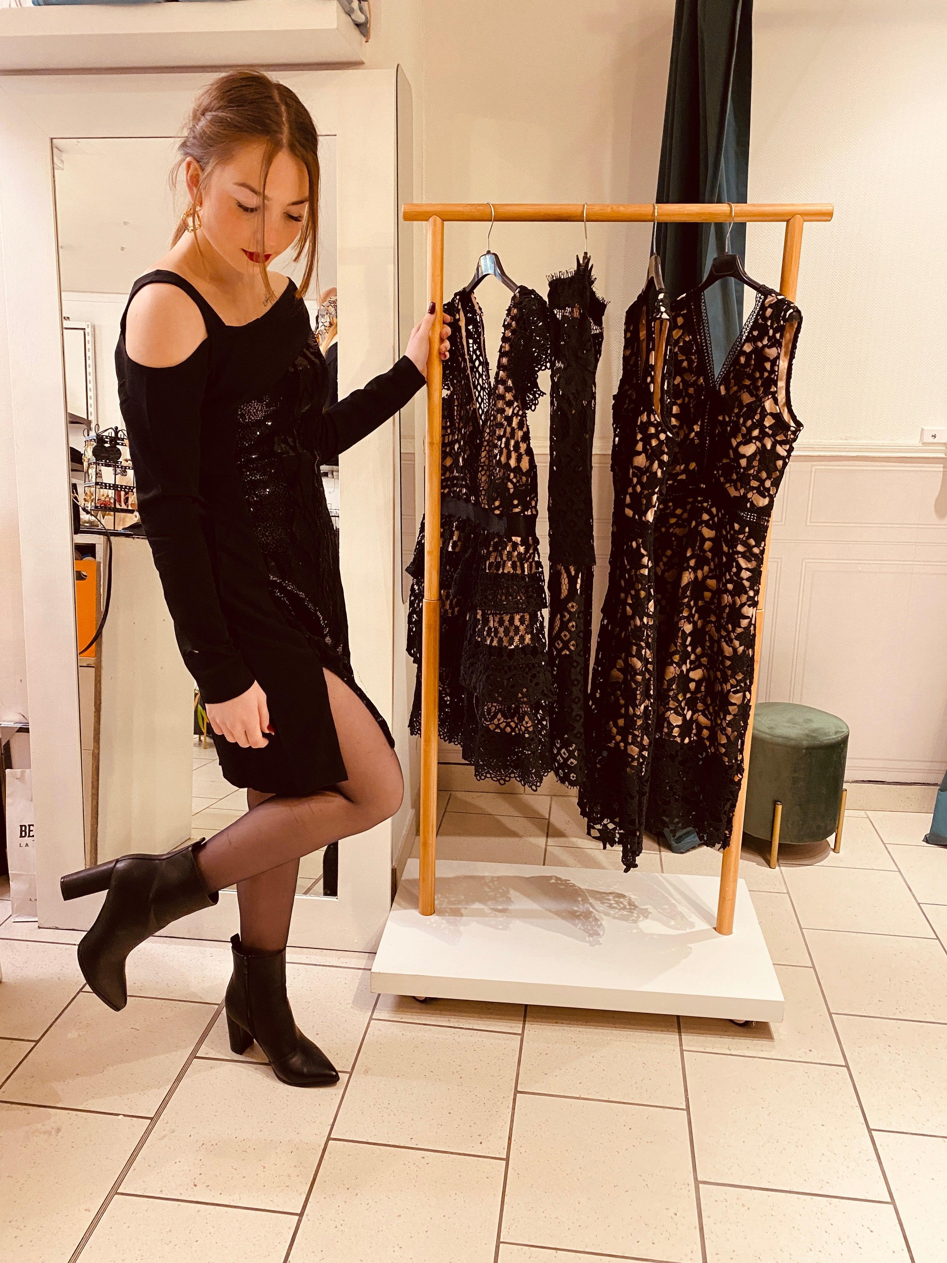 Robe bi matière - beautifulshop