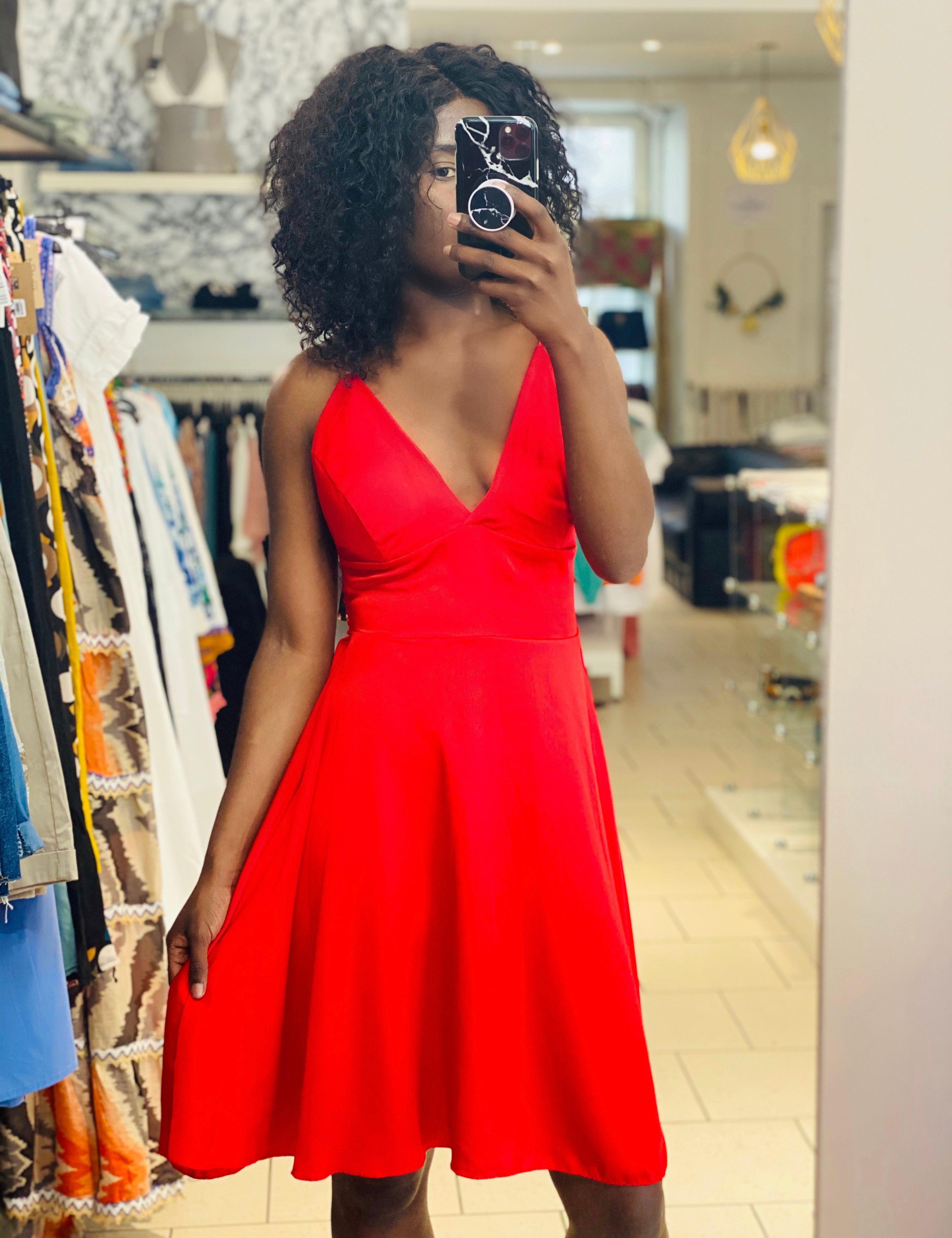 Robe en satin fluide - beautifulshop