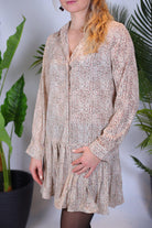 Robe mi longue imprimée - beautifulshop
