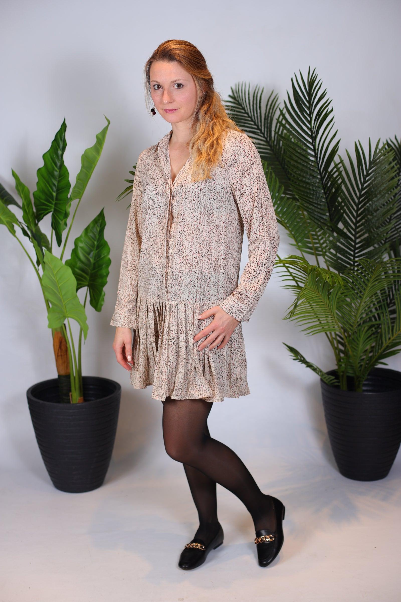 Robe mi longue imprimée - beautifulshop