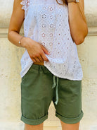 Short kaki - beautifulshop