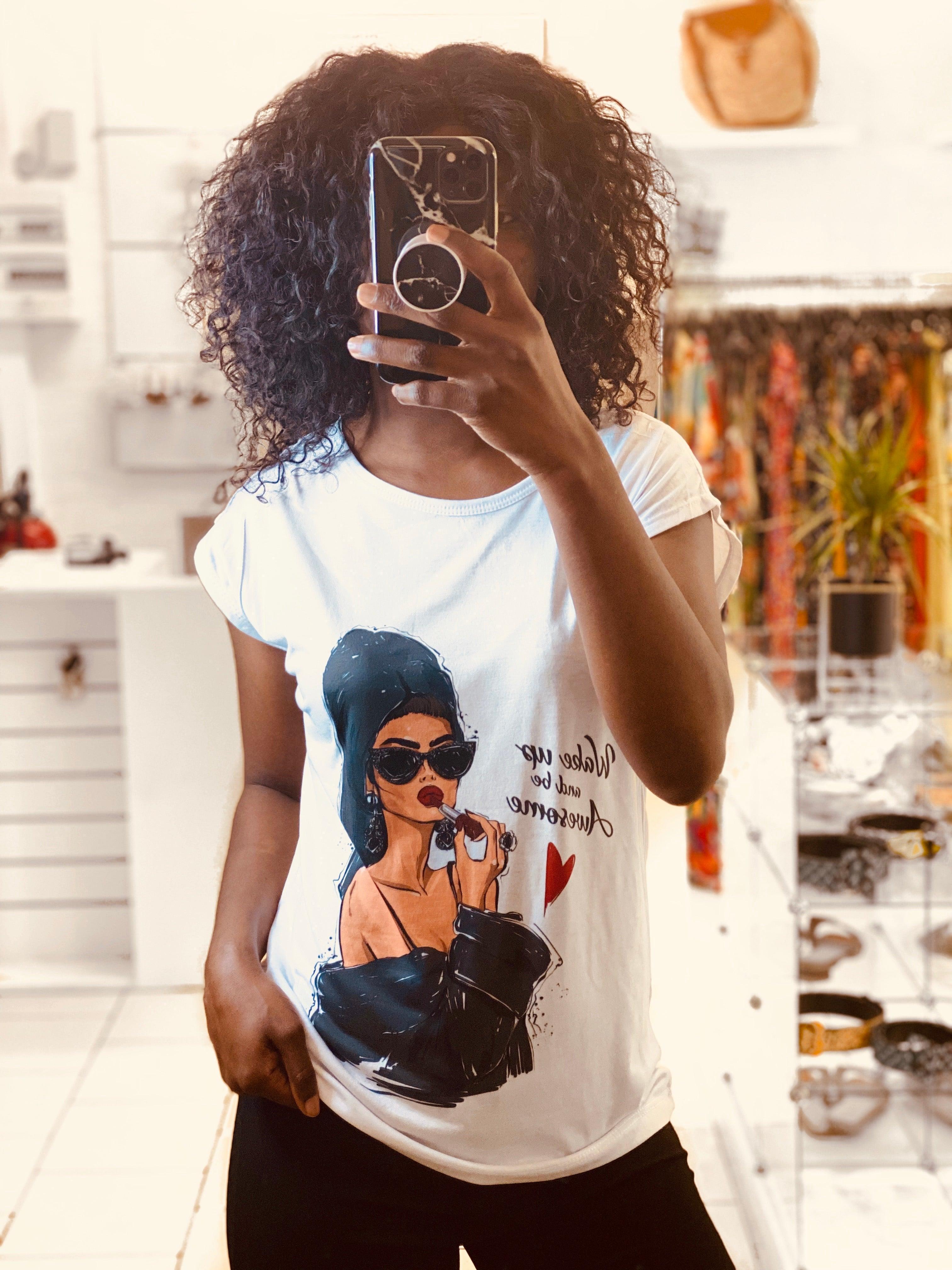 T-shirt imprimée femme - beautifulshop