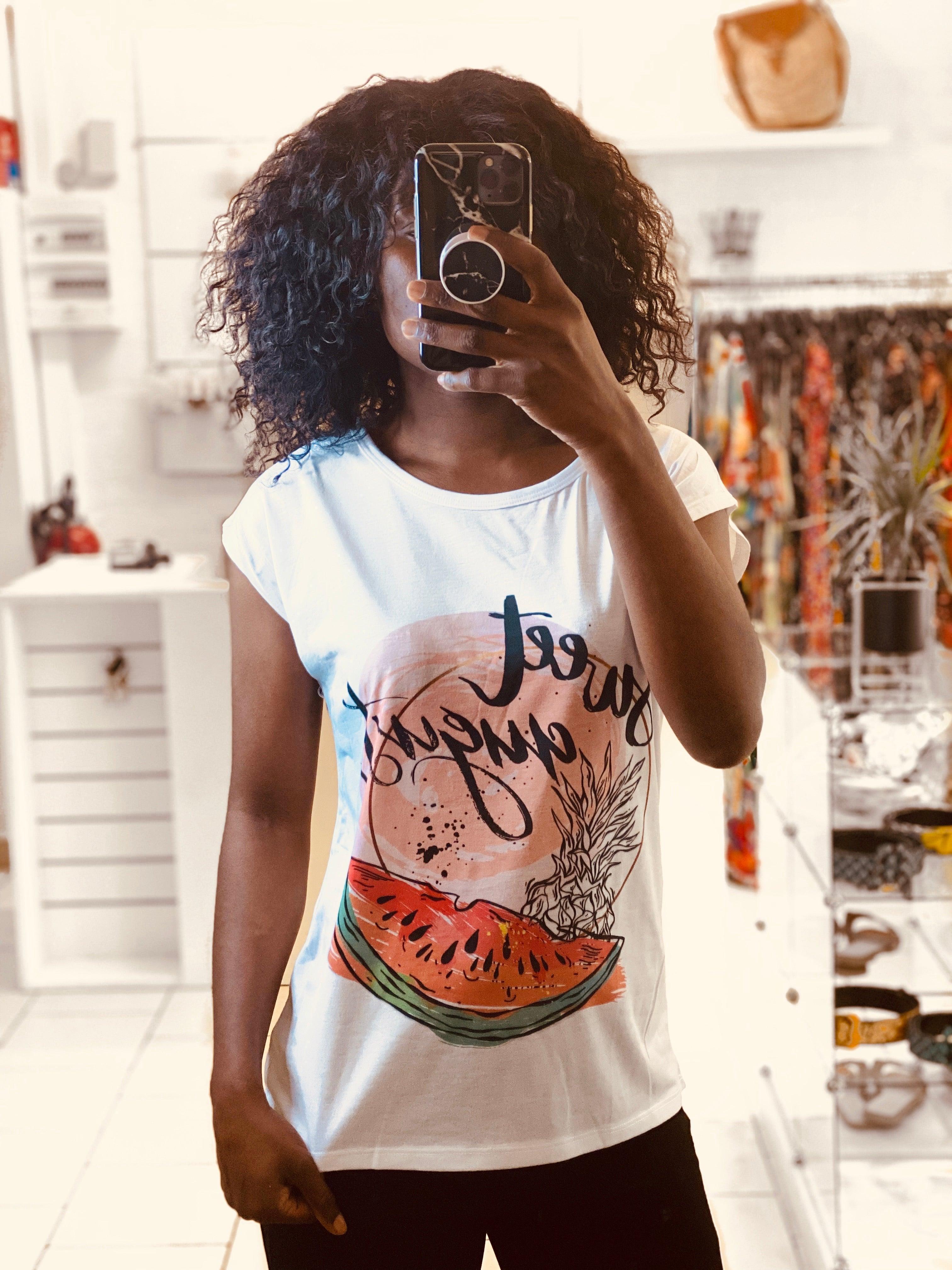 T-shirt imprimée pastèque - beautifulshop