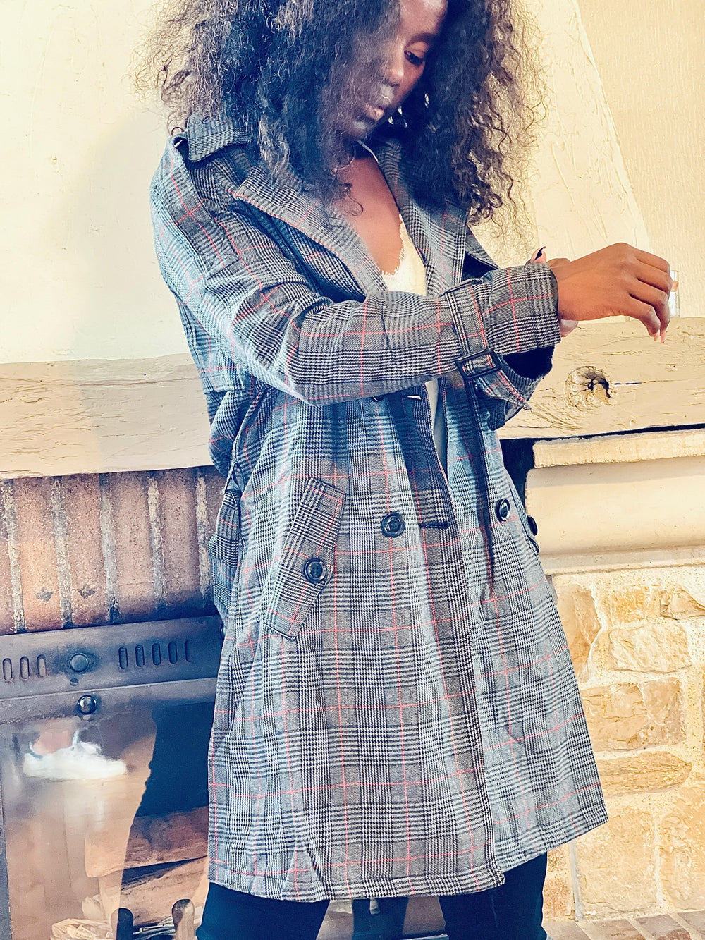 Trench-coat femme gris - beautifulshop